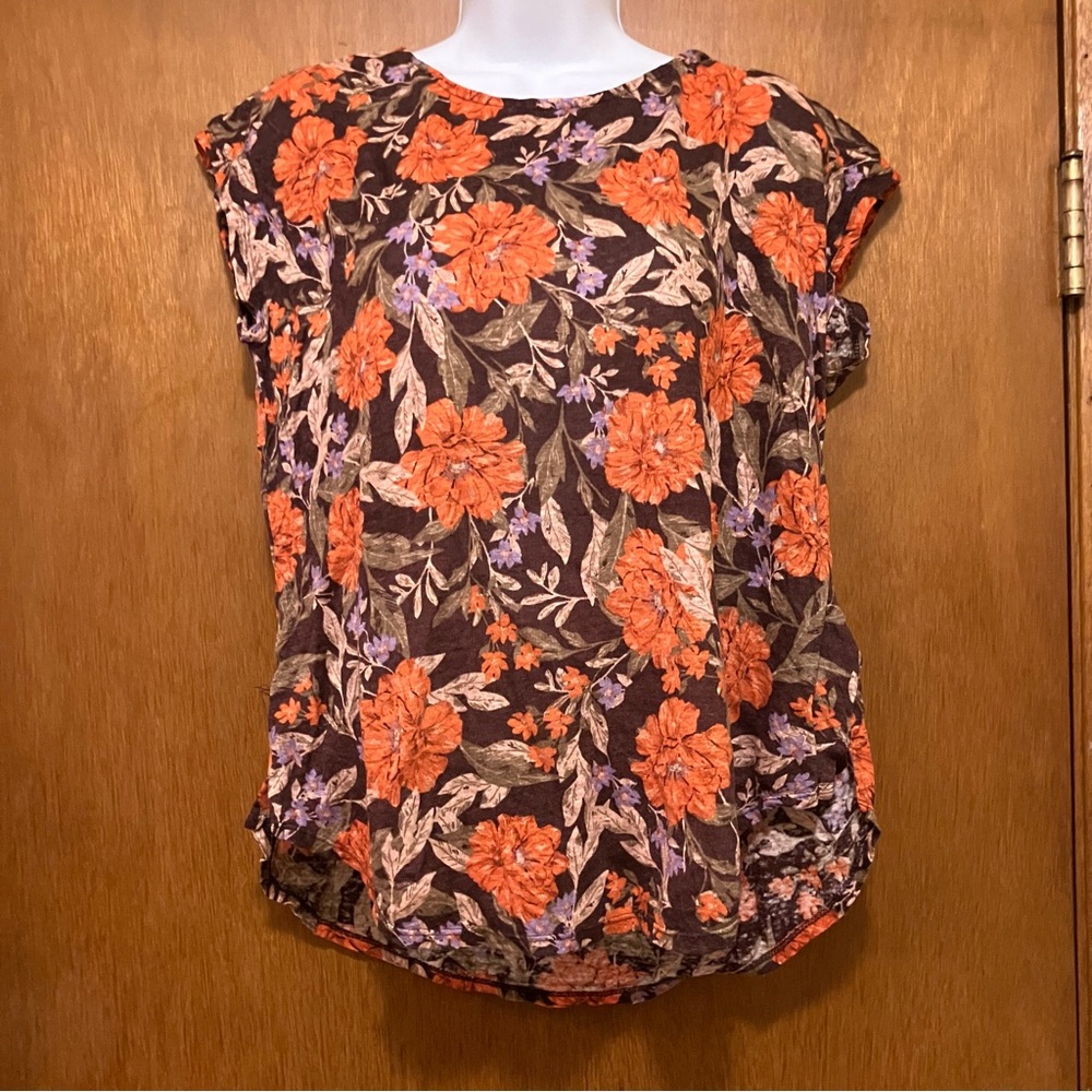 Haute Hippie Floral Poppy Top Sz L